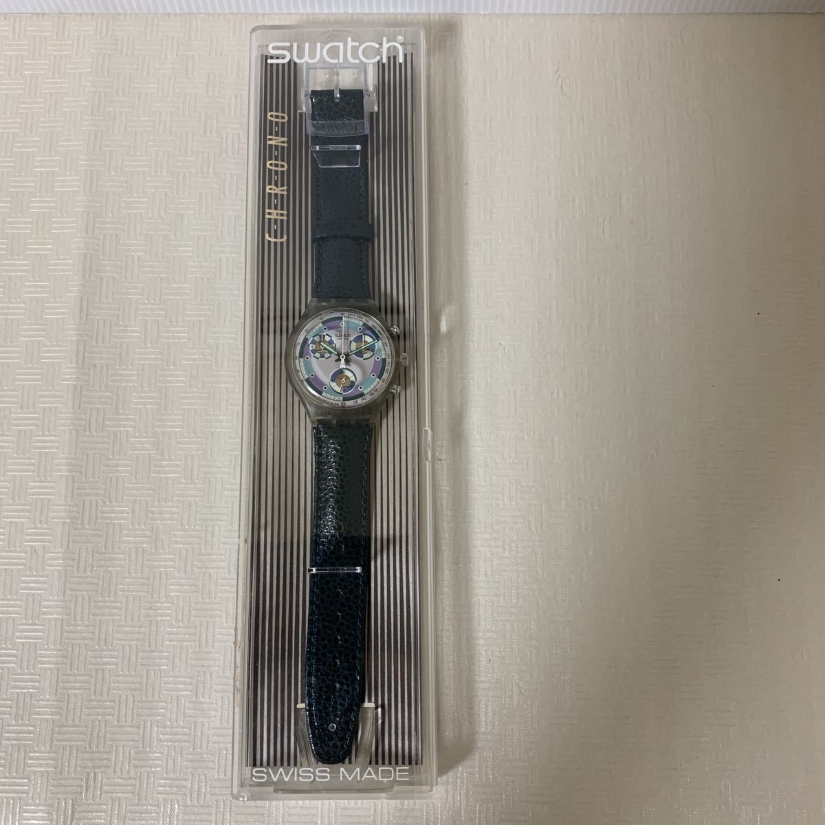 日本産】 スウォッチ CHRONO SWATCH クロノ腕時計/動作不動/部品取り用