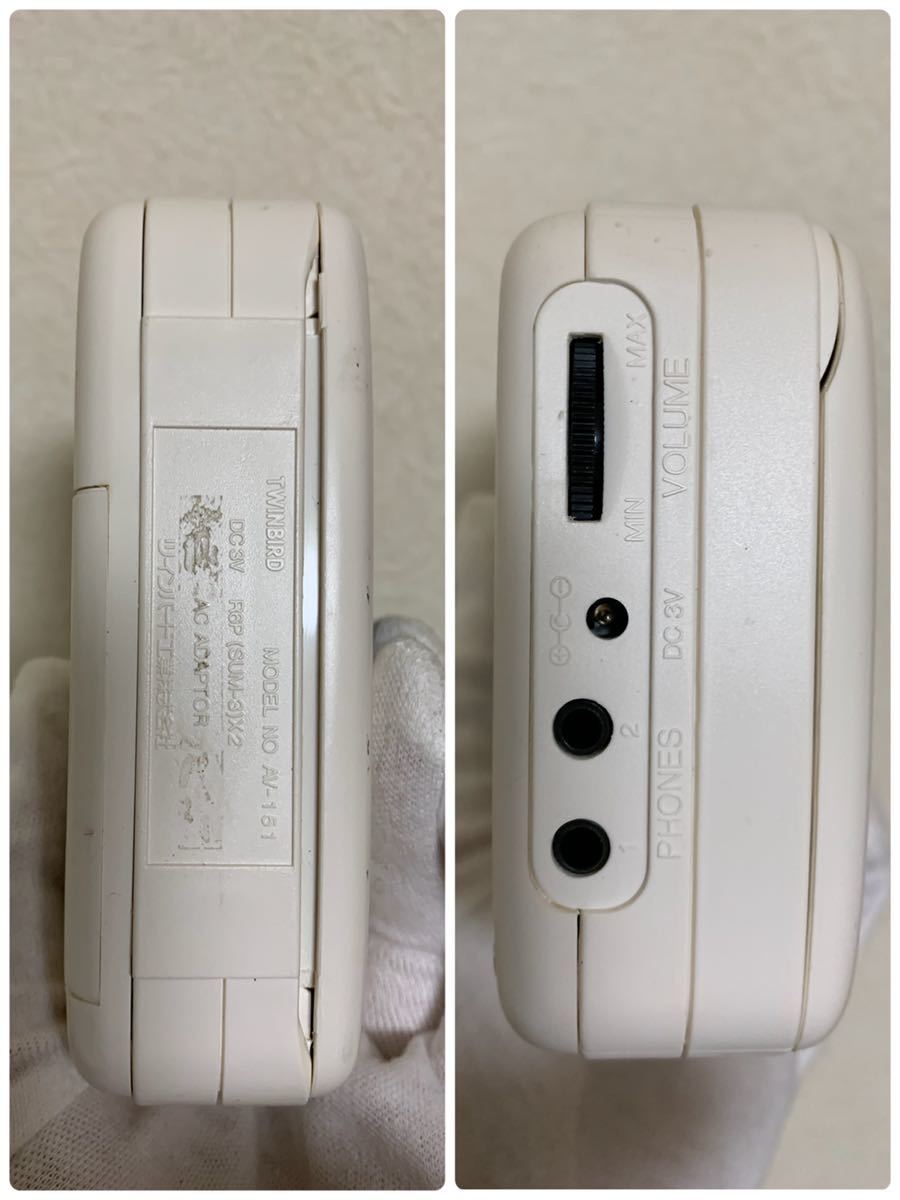 TWINBIRD SOUND CARRY AV-151 Twin Bird sound Carry cassette player body only / part removing for / operation defect / discoloration small scratch dirt etc. / Junk 