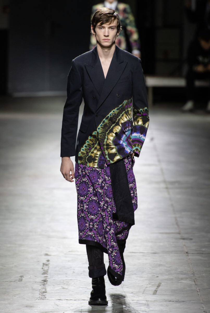 DRIES VAN NOTEN стеганый брюки [19AW] Dries Van Noten 