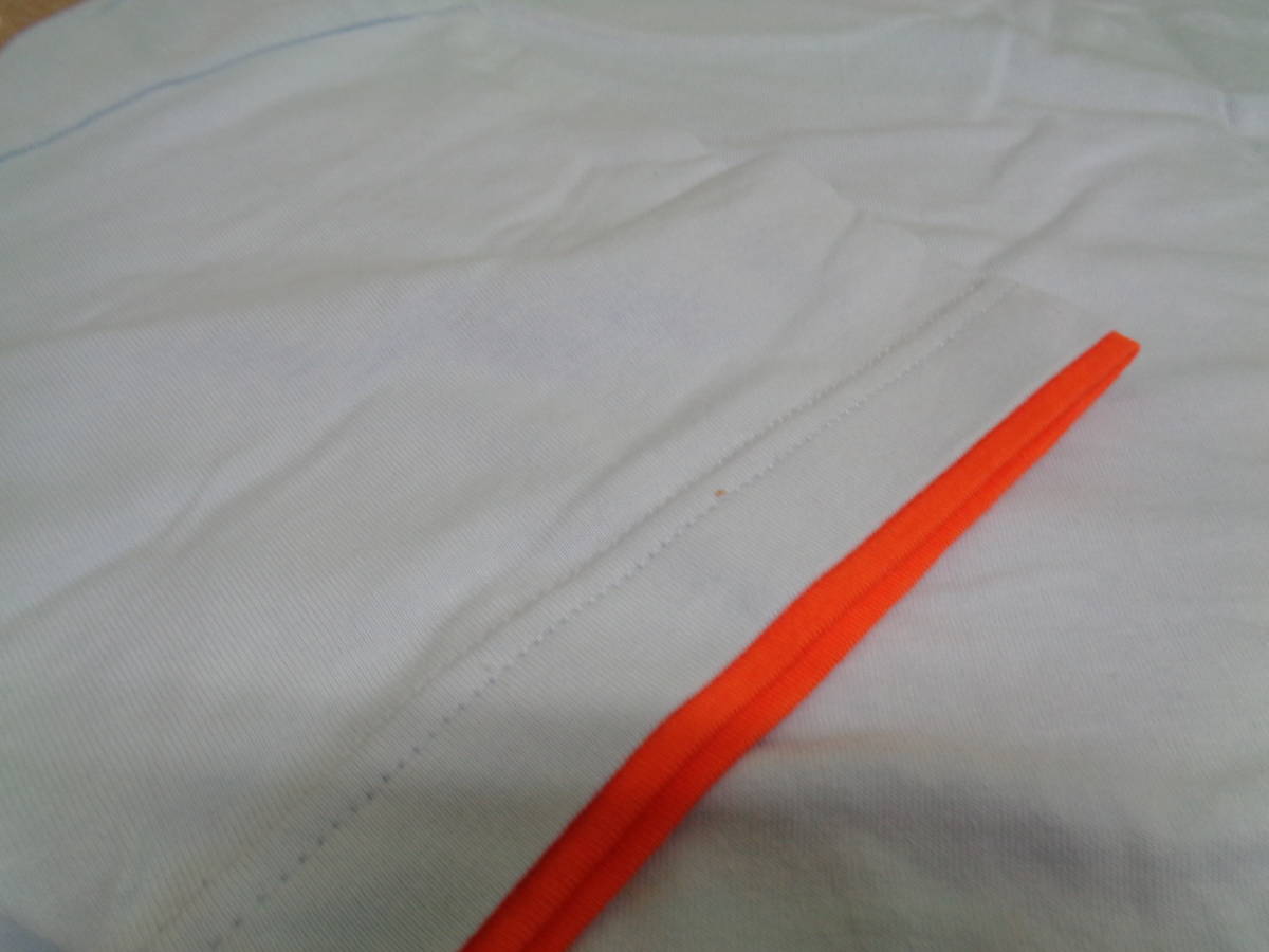 リラックマTシャツ　半袖　水色×オレンジ　2Lサイズ　在庫保管品_画像7