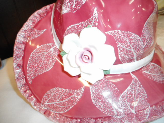 ... type planter ornament leaf pattern pink M-099 new goods 