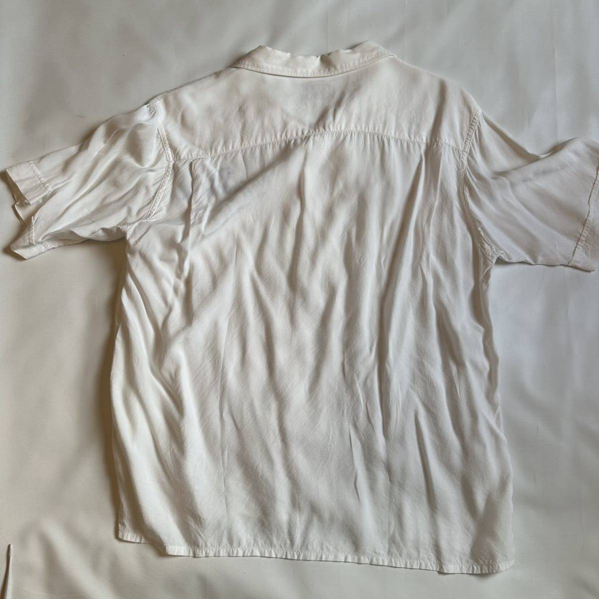 テンダーロイン　レーヨン　M 半袖シャツ　開襟　白　ワークシャツ　ホワイト_画像5