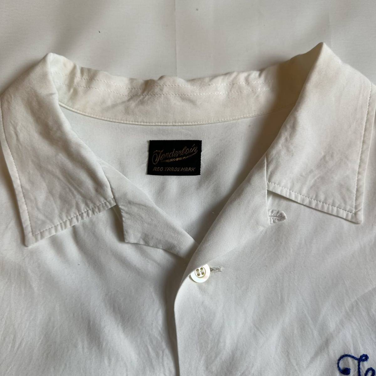 テンダーロイン　レーヨン　M 半袖シャツ　開襟　白　ワークシャツ　ホワイト_画像3