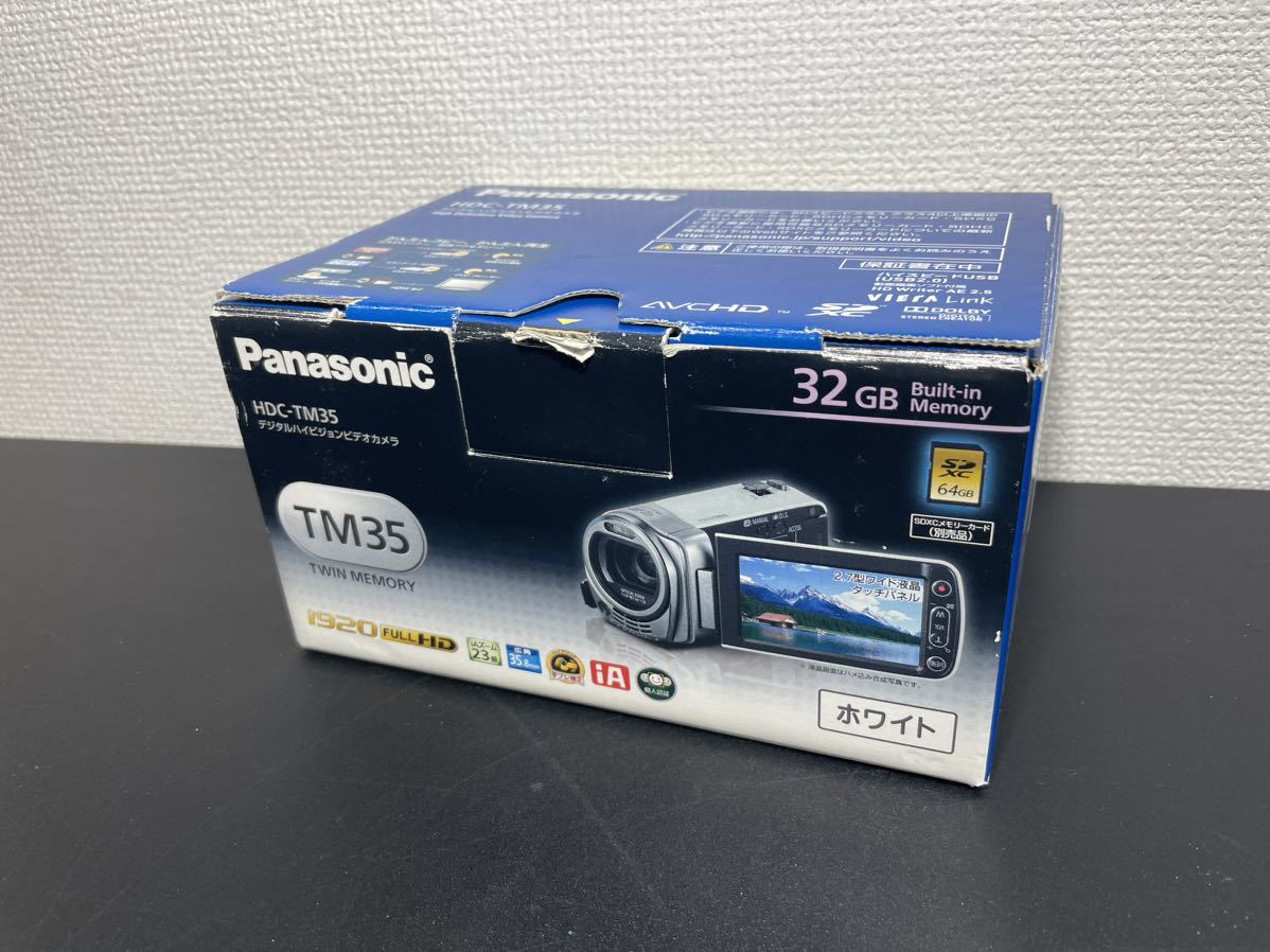 Panasonic HDC-TM35 ハンディカム ビデオカメラ ピュアホワイト 32GB