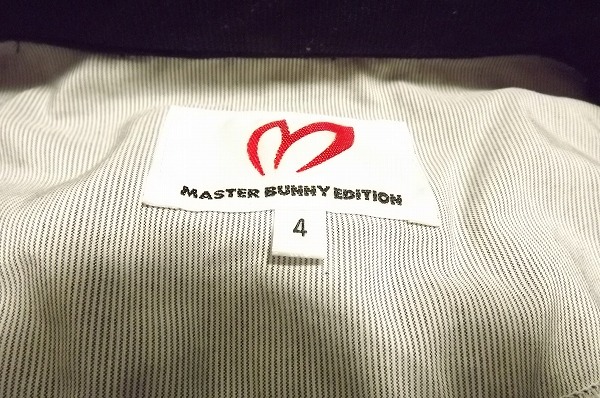 N5959:MASTER BUNNY EDITION(マスターバニーエディション)ハーフジップポロシャツ/紺/4：35の画像3