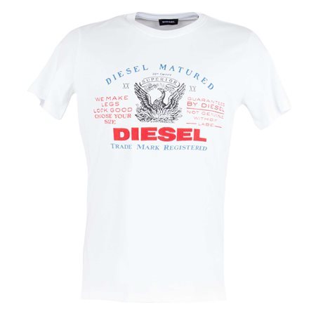 * стандартный товар DIESEL T-LOGYS дизель футболка S / White *
