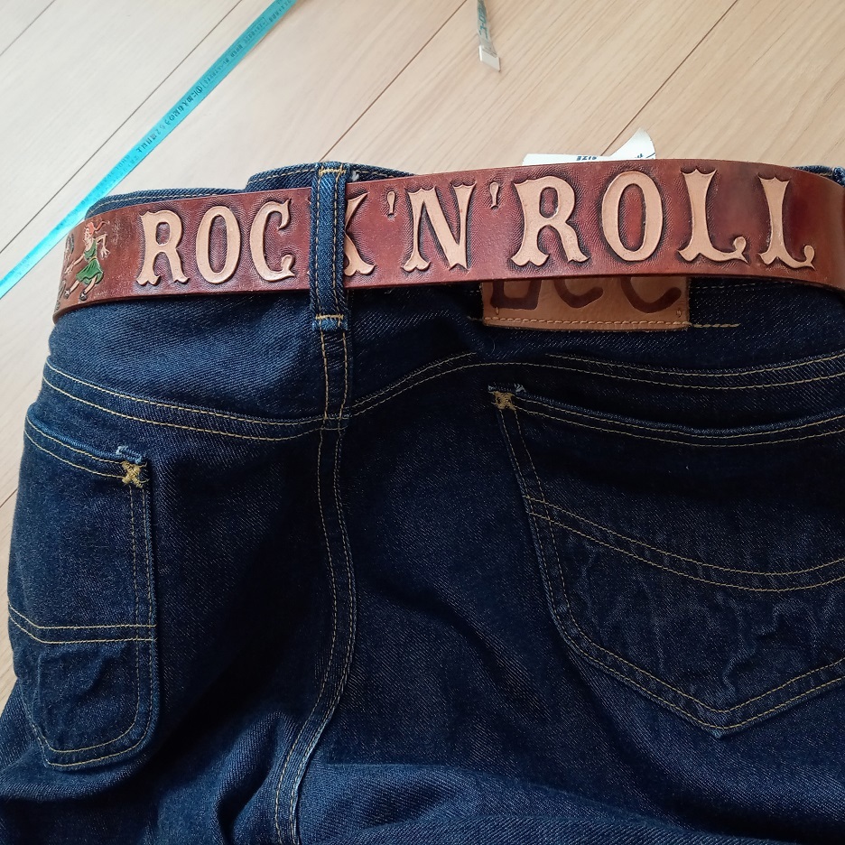 35 -inch 50s reissue lock n roll belt rockabilly dry bo-nzgdoro gold cream soda g Lad hand gang Star Bill 