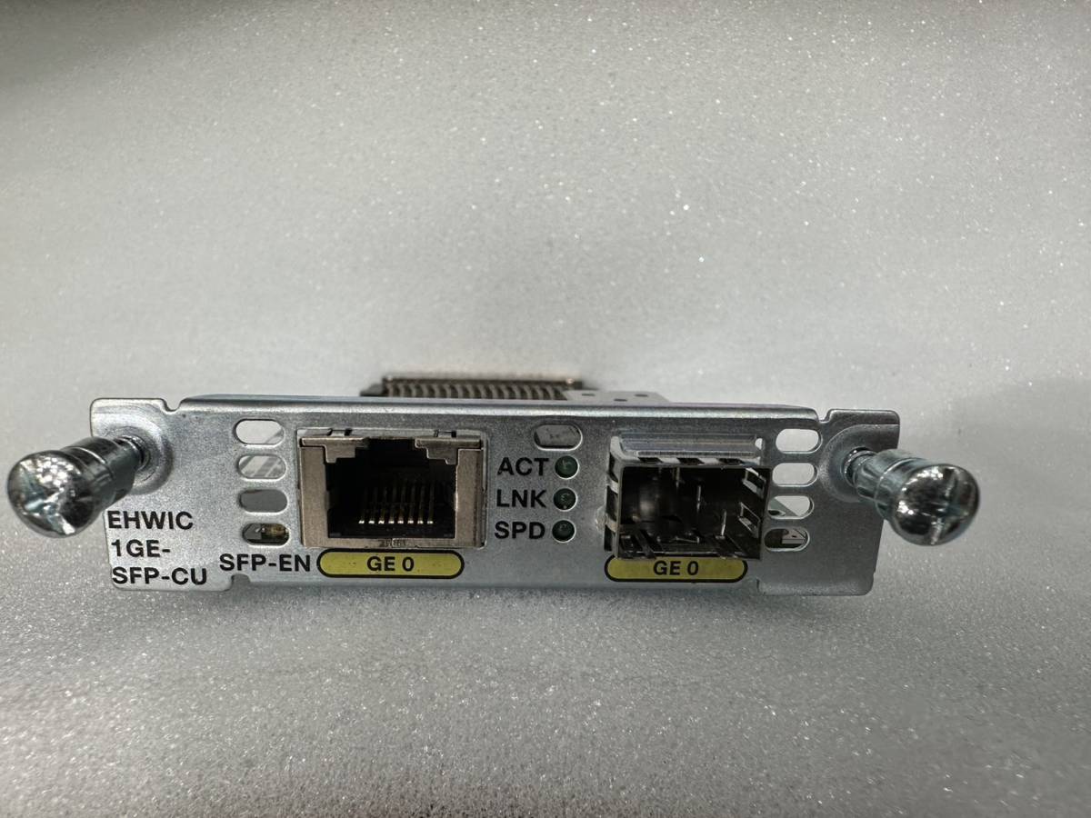 Cisco ルーターモジュール (EHWIC-1GE-SFP-CU) 拡張高速 WAN インターフェイス カード_画像1