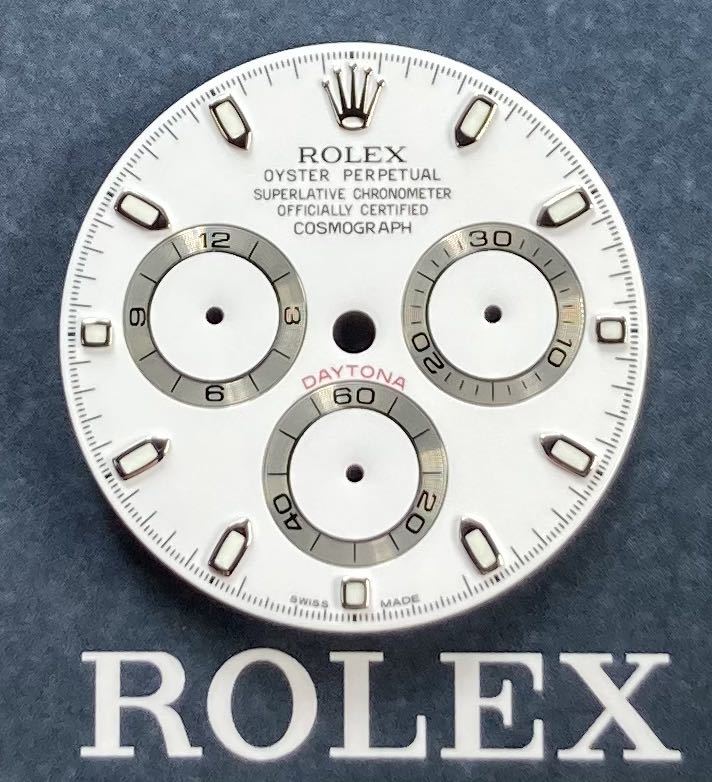 極美品 針付 純正品 Daytona 116520 白文字盤 付属品 ロレックス デイトナ ROLEX White dial 正規品 cal.4130 ルミノバ luminova 6針 hands_画像1