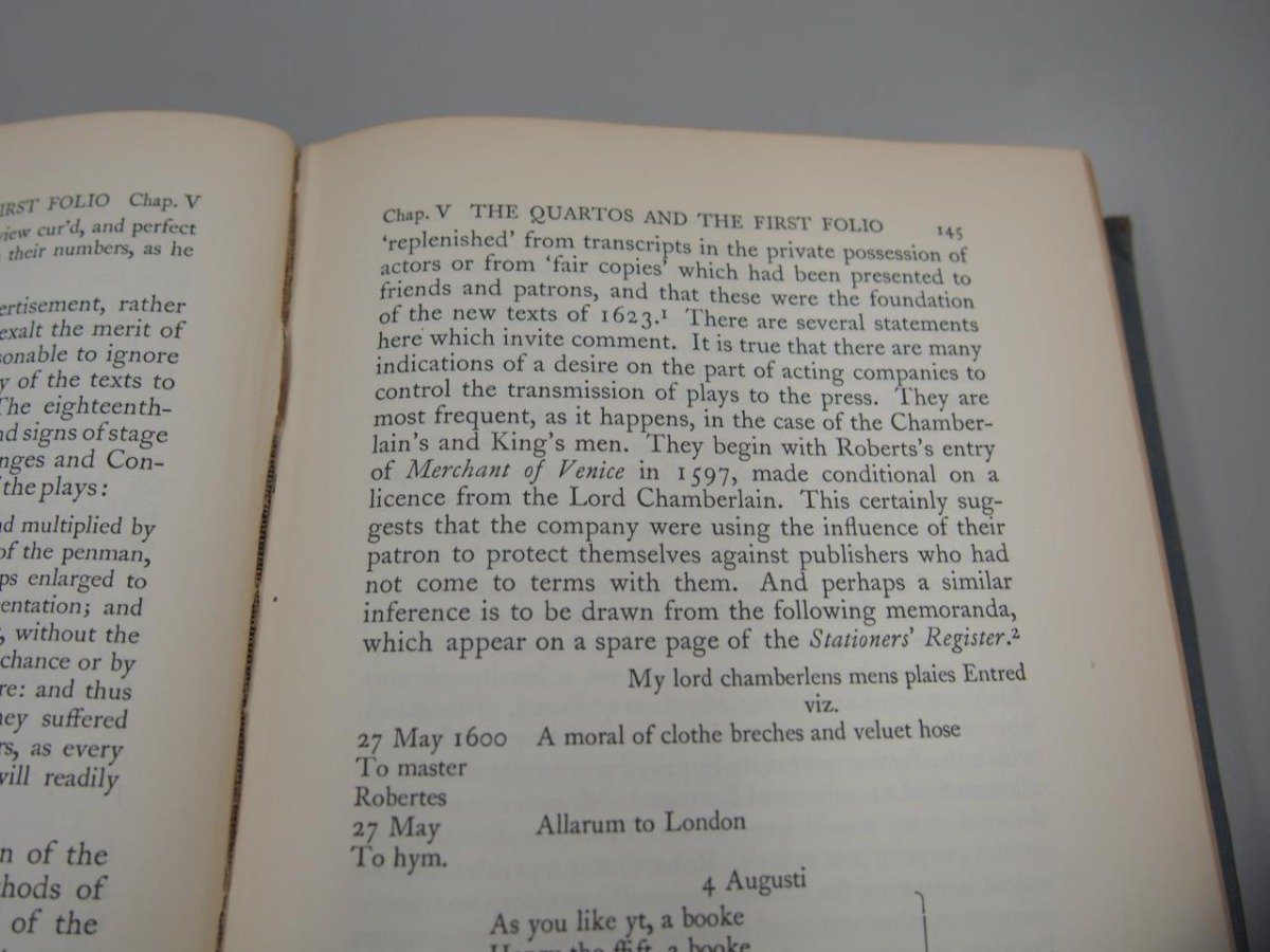 ▼　【洋書 全2冊 William Shakespeare E.K Chambers シェイクスピア E・K・チェンバース】151-02307_画像8