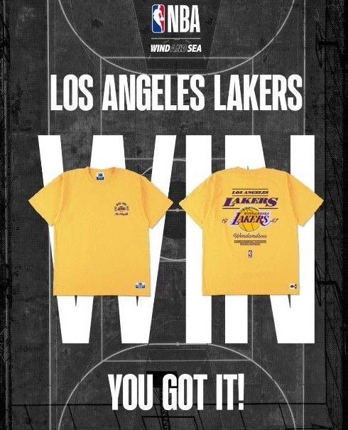 WIND AND SEA×NBA 2023 PLAYOFFS Limited Edition L.A LAKERS  XLサイズ