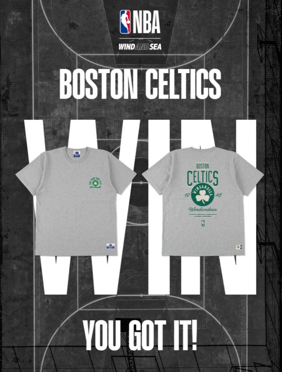 WIND AND SEA×NBA 2023 PLAYOFFS Limited Edition BOS CELTICS