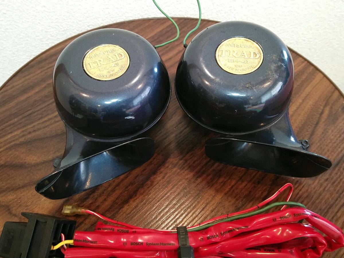 音出しOK な廃盤品 MITSUBA TRAD HORN /ミツバ トラッドホーン /おまけ