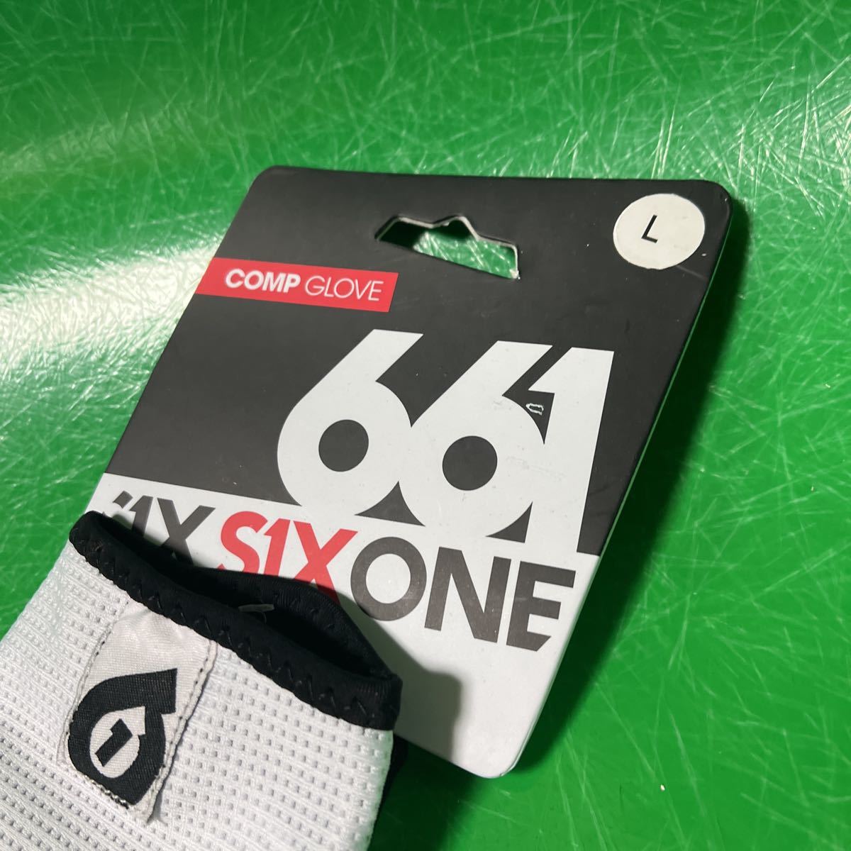 661 glove L size white Schic s Schic s one new goods unused goods gloves MTB six sixone