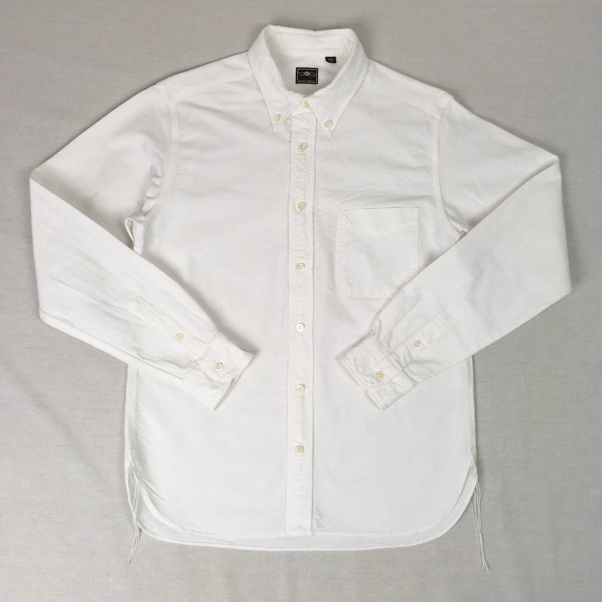 SUGAR CANE シュガーケーン SC27198 日本製 オックスフォード ボタンダウン シャツ Sサイズ ホワイト 長袖の画像1