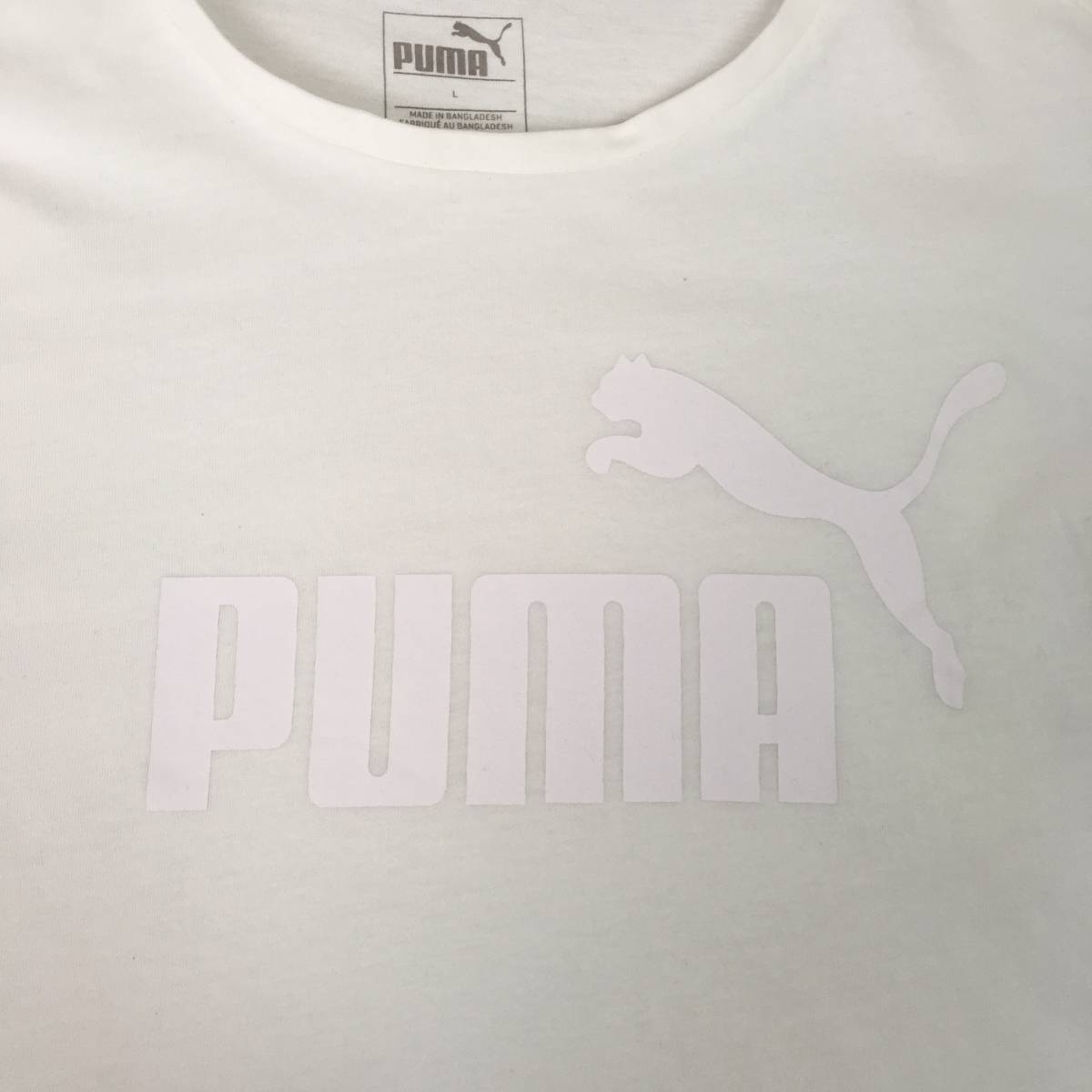 PUMA プーマ Tシャツ Lサイズ ホワイト 半袖_画像4