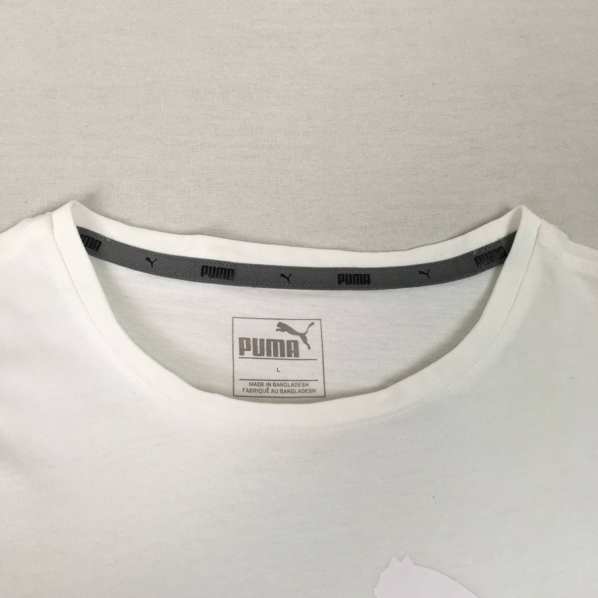 PUMA プーマ Tシャツ Lサイズ ホワイト 半袖_画像2