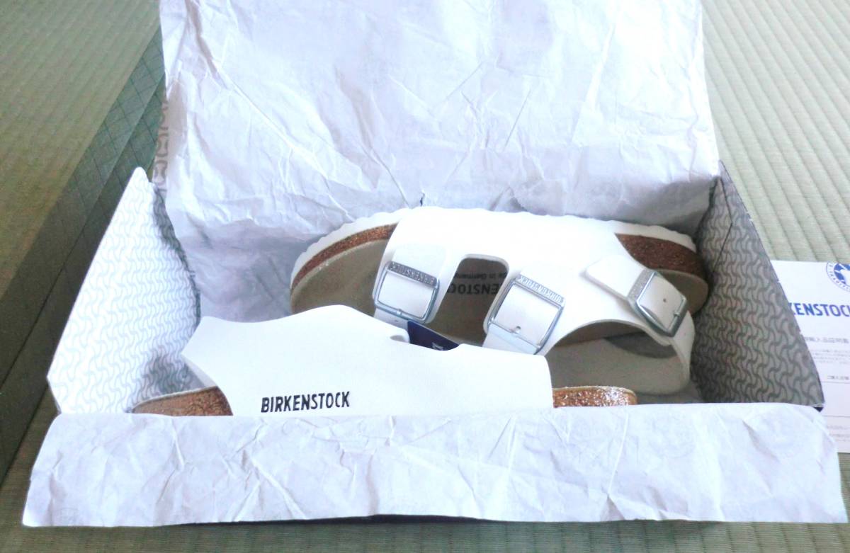 包括郵費新項目·Box擁有BIRKENSTOCK米蘭白色Birkenstock米蘭涼鞋白色36 23厘米    原文:送料込　新品・箱有　 BIRKENSTOCK Milano WHITE ビルケンシュトック ミラノ サンダル ホワイト　36 23㎝