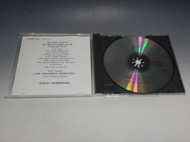 □ リヒャルト・シュトラウス 英雄の生涯/ポール・デュカス 魔法使いの弟子 チェリビダッケ 輸入盤CD GALILEO_画像4