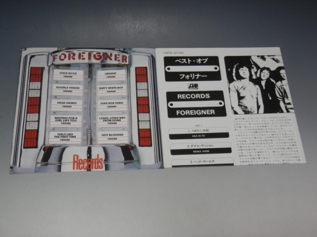 □ FOREIGNER フォリナー RECORDS ベスト・オブ・フォリナー 国内盤CD 18P2-2735_画像5