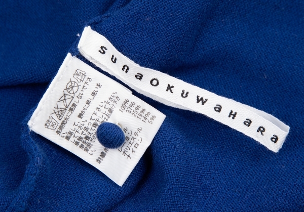 Sunao Kuwahara sunaokuwahara застежка с планкой вышивка дизайн вязаный свитер синий M [ женский ]