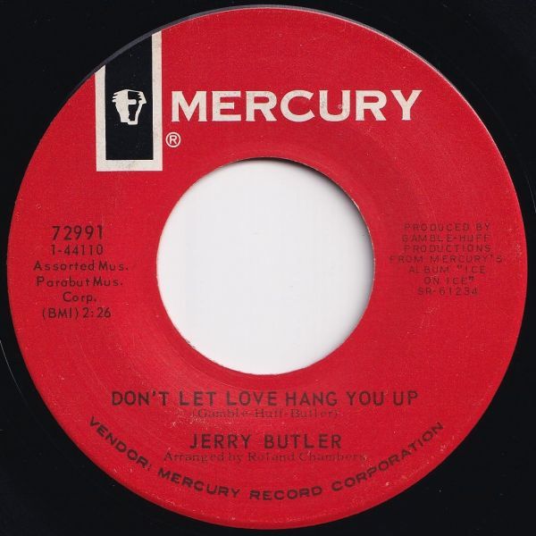 Jerry Butler Don't Let Love Hang You Up Mercury US 72991 203059 SOUL ソウル レコード 7インチ 45_画像1
