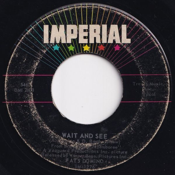 Fats Domino Wait And See / I Still Love You Imperial US 5467 203109 R&B R&R レコード 7インチ 45_画像1