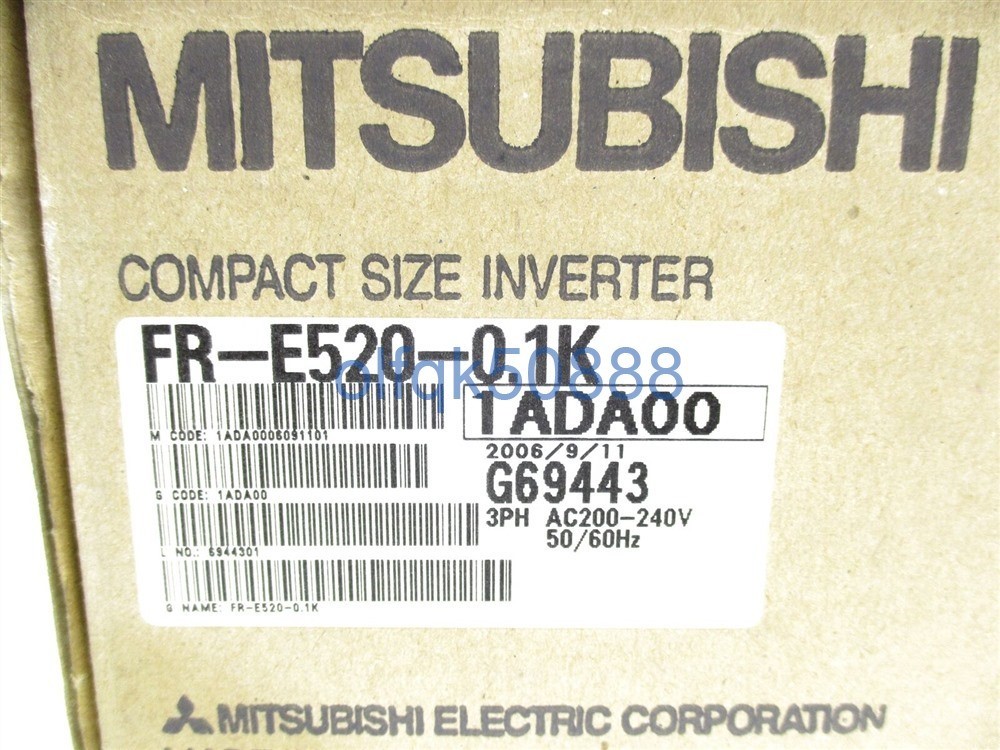 新品◆税込 東京発 代引可◆ MITSUBISHI/ 三菱 インバーター FR-E520-0.1K 【６ヶ月保証】