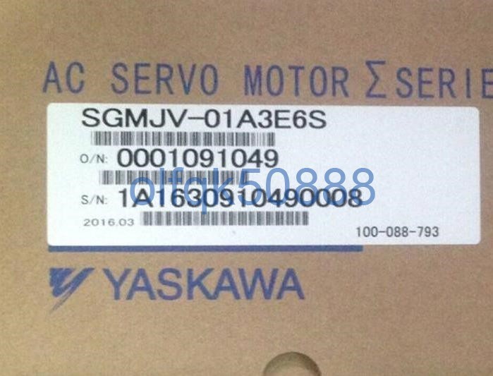 新品◆税込 東京発 代引可◆ 安川 サーボモーター SGMJV-01A3E6S 【６ヶ月保証】