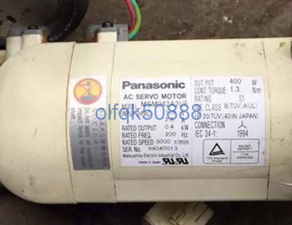 新品 Panasonic パナソニック サーボモータ MSMA042A1F 保証付き-