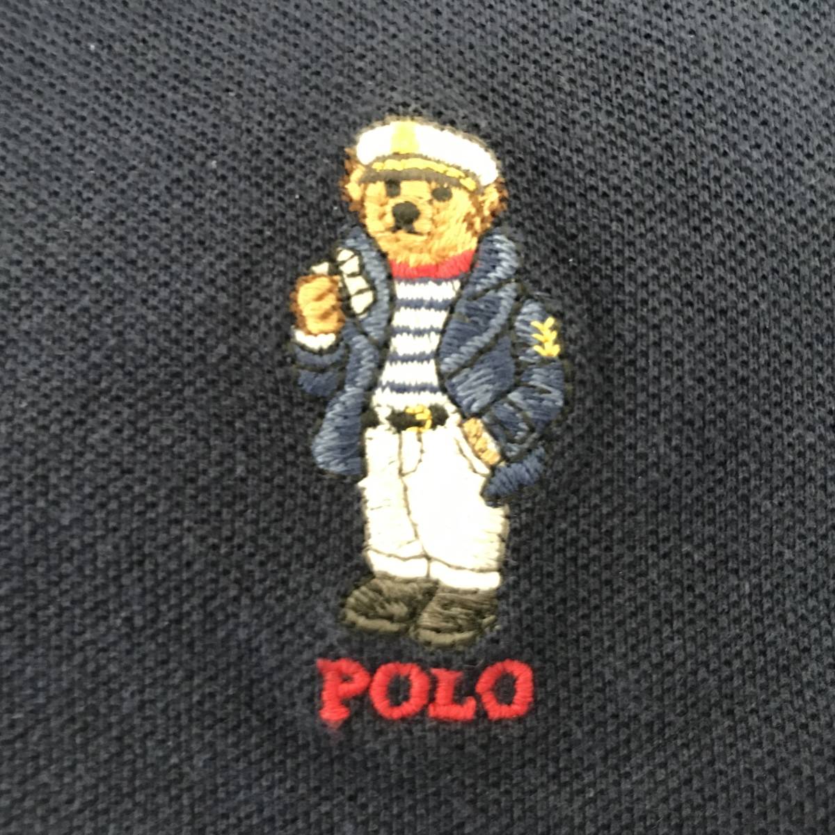 POLO RALPH LAUREN POLO BEAR ポロ ラルフローレン ボーイズサイズ ポロベア刺繍 半袖ポロシャツ 美品 size L/G (14-16)_画像5