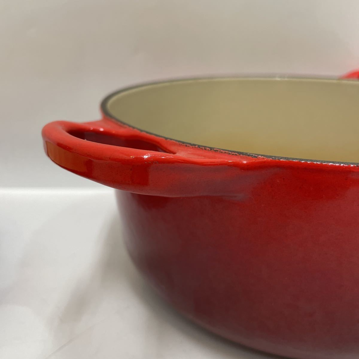 LE CREUSET ル・クルーゼ ココット・ビス　ロンド　２０cm　チェリーレッド_画像5