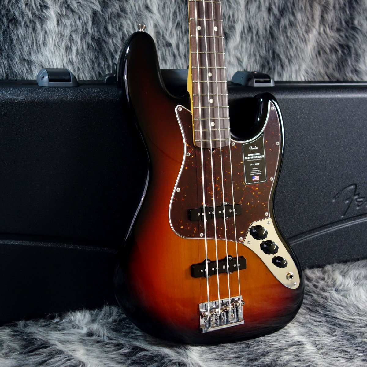 Fender American Professional II Jazz Bass Rosewood Fingerboard 3-Color Sunburst_画像1