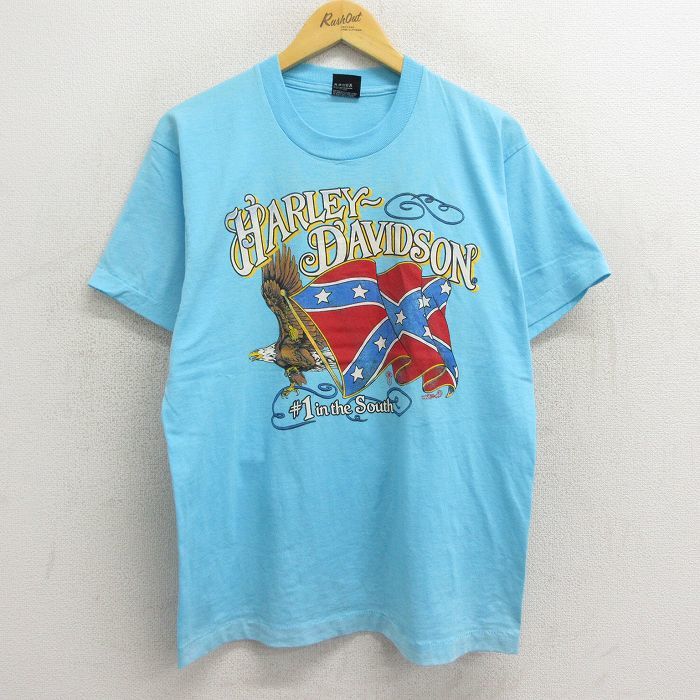 ファッションなデザイン メンズ Tシャツ ビンテージ 半袖 ハーレー