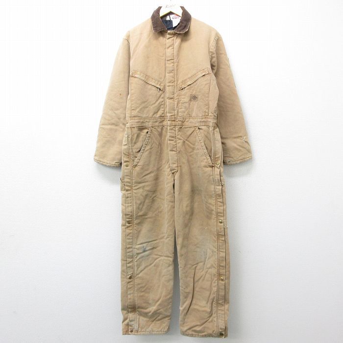 優先配送 ブラウン 茶 タロン コットン ダック地 80s メンズ ツナギ 長袖 Dickies ディッキーズ W38/古着 内側キルティング オール 中古 22oct13 オーバーオール 優先配送 ブラウン 茶 タロン コットン ダック地 80s メンズ ツナギ 長袖 Dickies ディッキーズ W38/古着 内側キルティング オール 中古 22oct13 オーバーオール