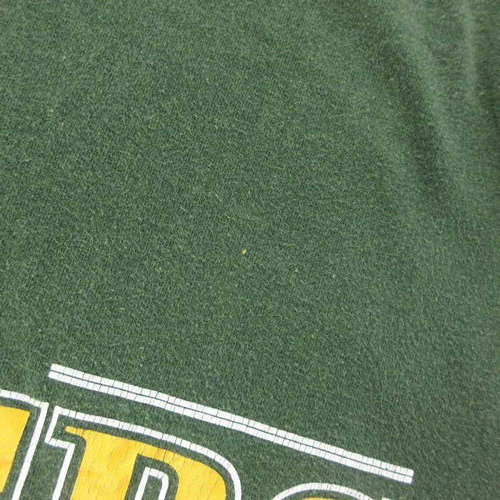 L/古着 半袖 ビンテージ Tシャツ メンズ 90s NFL グリーンベイパッカーズ チャンピオンズ コットン クルーネック 緑 グリーン アメフト ス_画像5