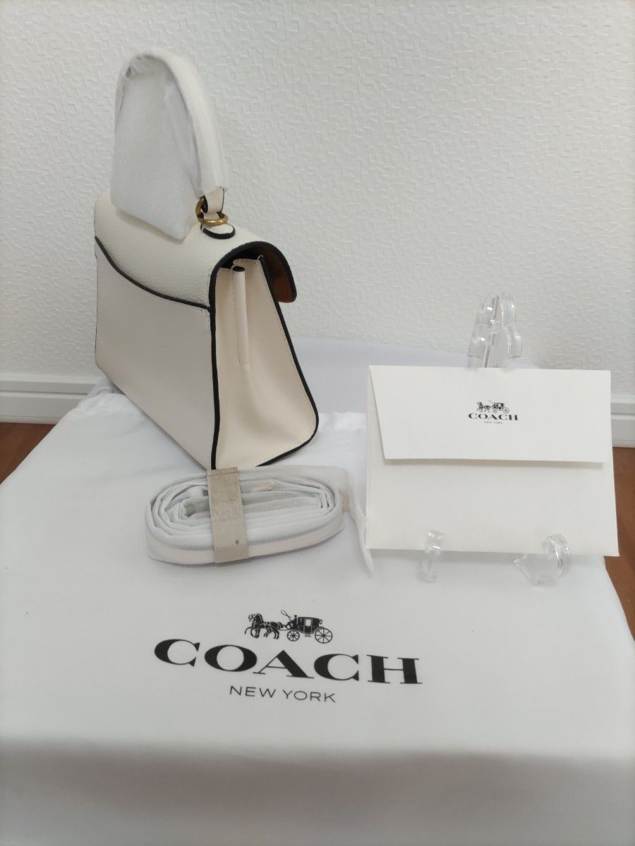 COACH コーチ レザー タビー トップ ハンドル 20 ショルダーバッグ