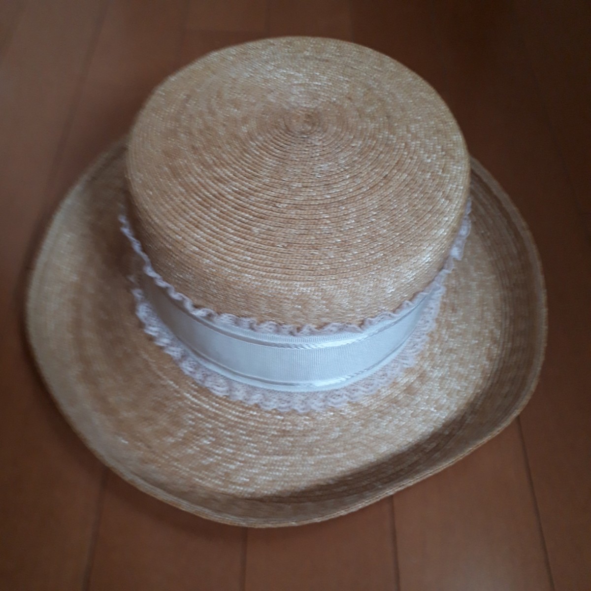  Emily Templecute straw hat ribbon ..Emily Temple Cute straw hat wheat . hat 