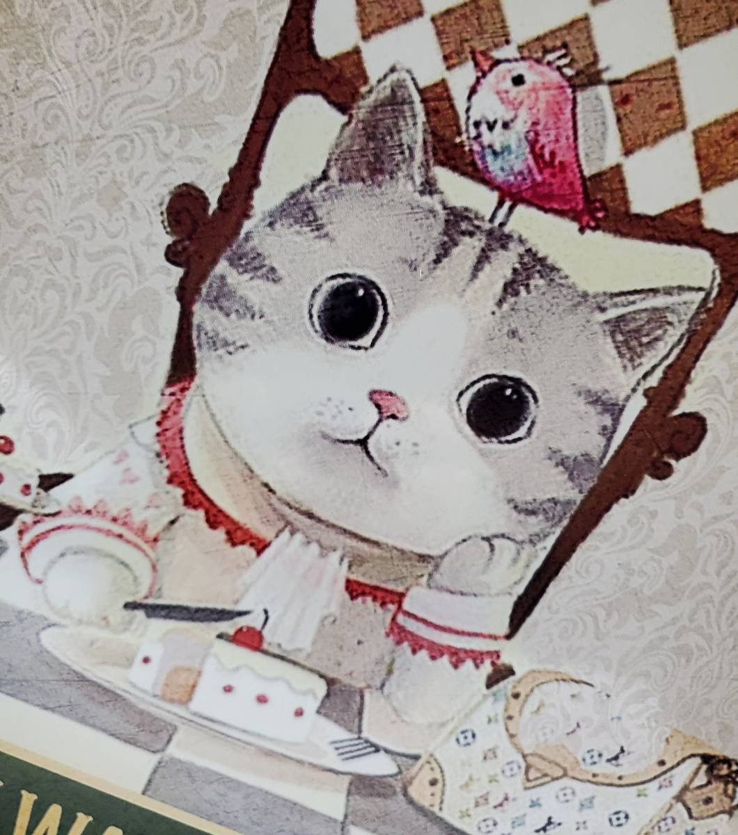 ブリキ看板　HANAKO　レトロ　猫カフェ　猫の看板　P5　サバトラ　ケーキ屋さん　ウェルカムボード_画像3