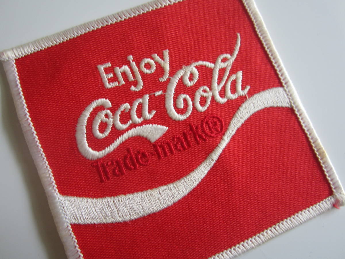 ビンテージ コカ・コーラ Coca Cola Trade malk 飲み物 企業 大 ワッペン/自動車 バイク F1 スポンサー レーシング 199_画像2