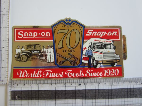 Snap on スナップオン Since 1920 70years Since 1920 ステッカー/デカール 自動車 オートバイ バイク レーシング F1 S52の画像6