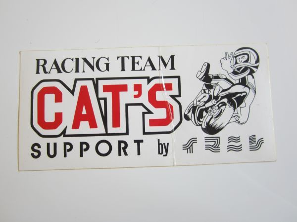 RACING TEAM CAT'S SUPPORT by イマニシ ステッカー/デカール 自動車 オートバイ バイク レーシング F1 S52_画像4
