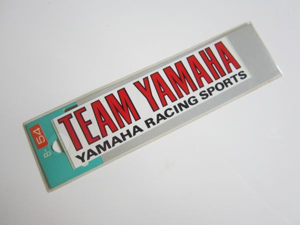 TEAM YAMAHA チーム ヤマハ レーシングスポーツ ロゴ ステッカー/当時物 デカール 自動車 整備 作業着 オートバイ ビンテージ S53_画像1