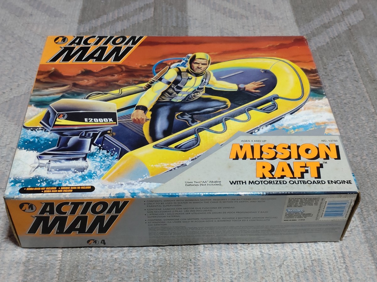 ACTION MAN MISSION RAFT ② (1/6サイズ？、フィギュア付属無)　箱、内部は開封済、ビニール包装未開封未使用品_画像1