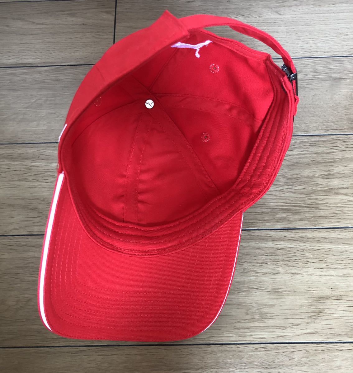 PUMA Ferrari キャップ Youth ストラップバック 赤 プーマ フェラーリ 53-58cm 美品 帽子 キッズ_画像7