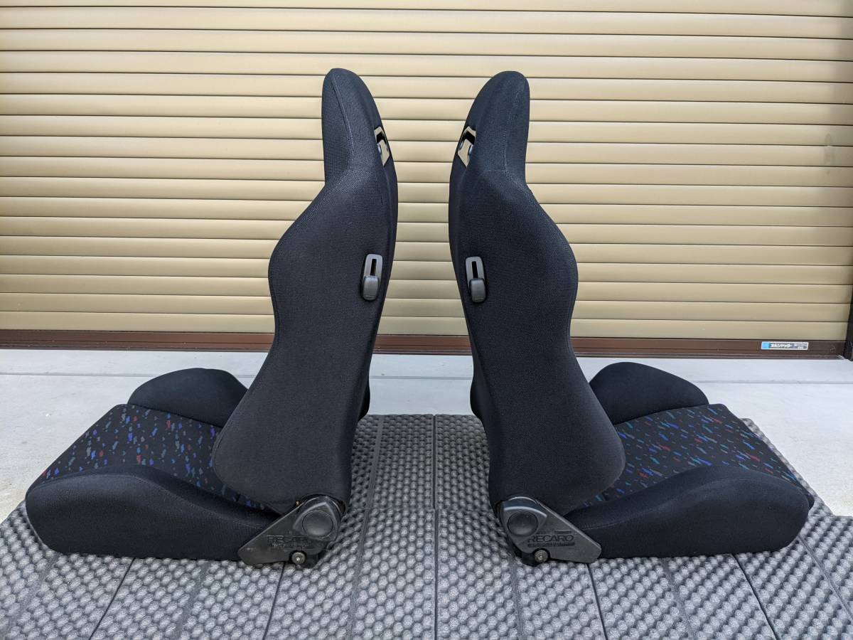 1円 RECARO SR-3 定番のルマンカラー2脚セット 90年代のスポ車によく