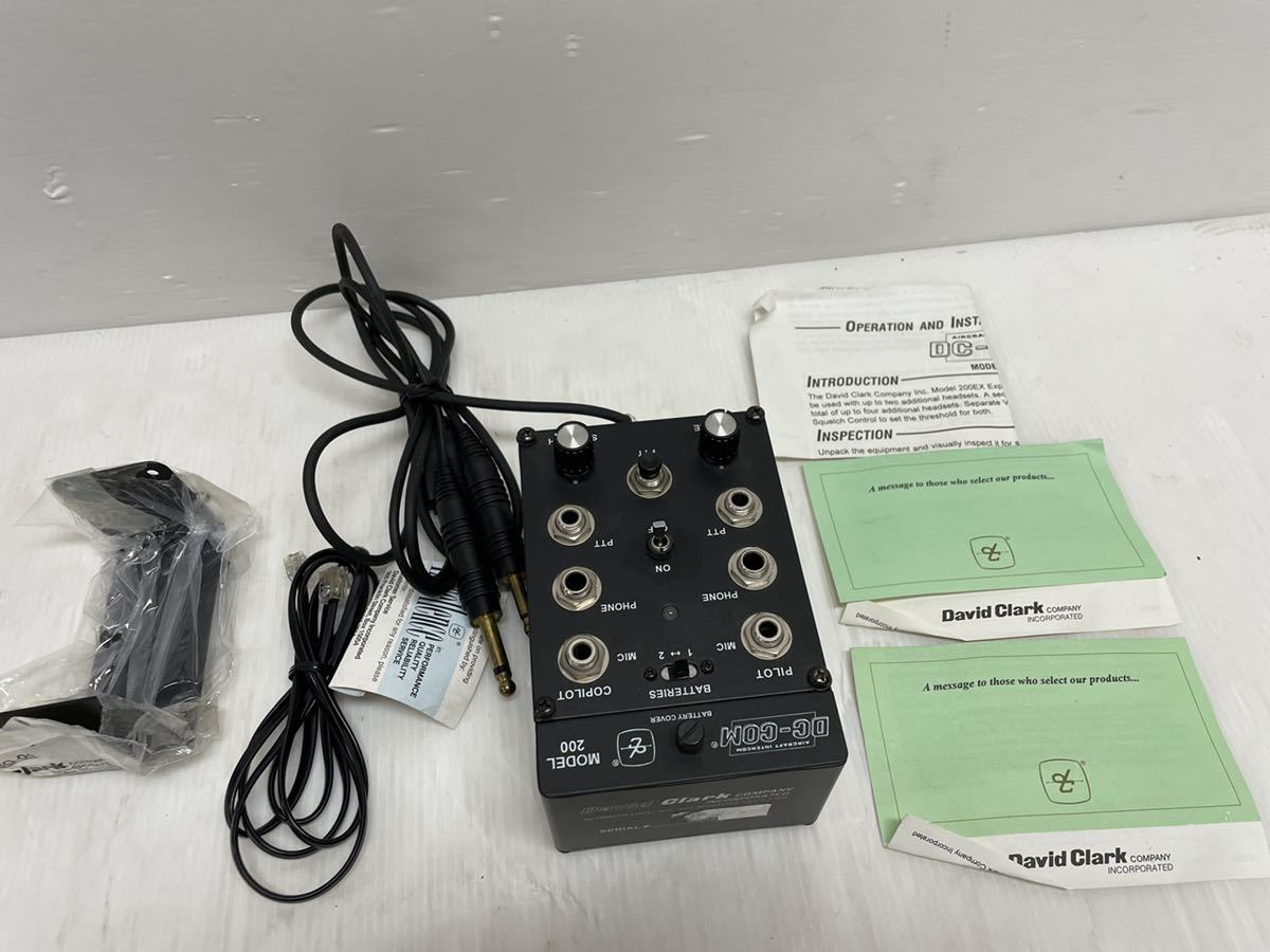 満点の CLARK DAVID DC-COM INTERCOM 機内通話システム AVIATION 200