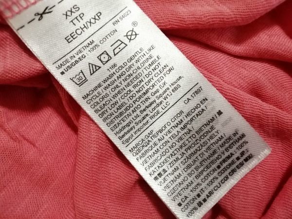 jjyk8-320 # GAP # shirt cut and sewn tops no sleeve sleeveless cotton pink XXS