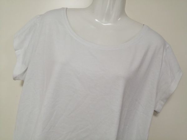 jjyk8-357 ■ AZUL basic ■ アズールベーシック Tシャツ カットソー プルオーバー トップス 半袖 白 M_画像2