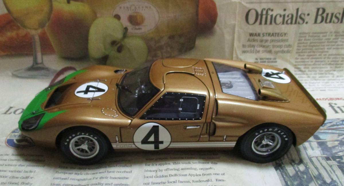 ☆激レア絶版☆EXOTO*1/18*1966 Ford GT40 MKII #4 1966 Le Mans 24h*ルマン≠BBR_画像5
